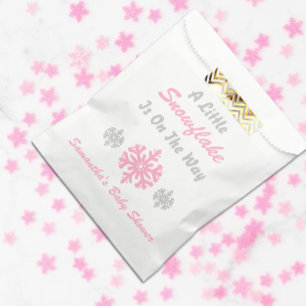 Little Snowflake On The Way Favour Bags