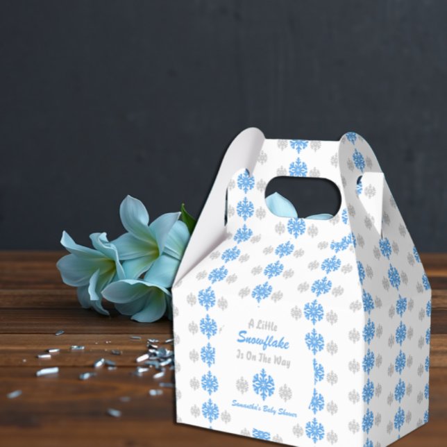 Little Snowflake On The Way Favour Box (Creator Uploaded)