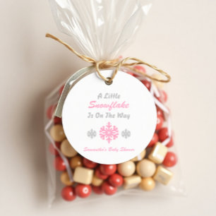 Little Snowflake On The Way Favour Tags