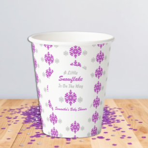 Little Snowflake On The Way Paper Cups