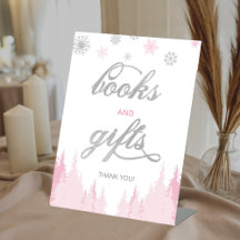 Little Snowflake Winter Baby Shower Books and Gift