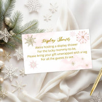 Little Snowflake Winter Baby Shower Display Shower