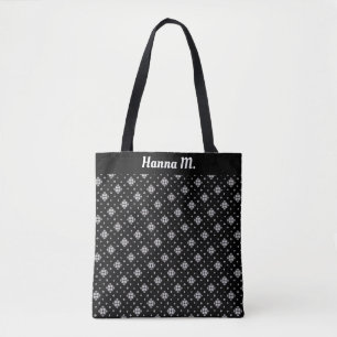 Little Snowflakes and Crystals Tote Bag