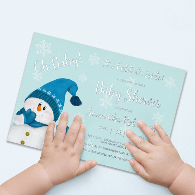 Little Snowman It's Cold Outside Baby Shower  (Creator Uploaded)