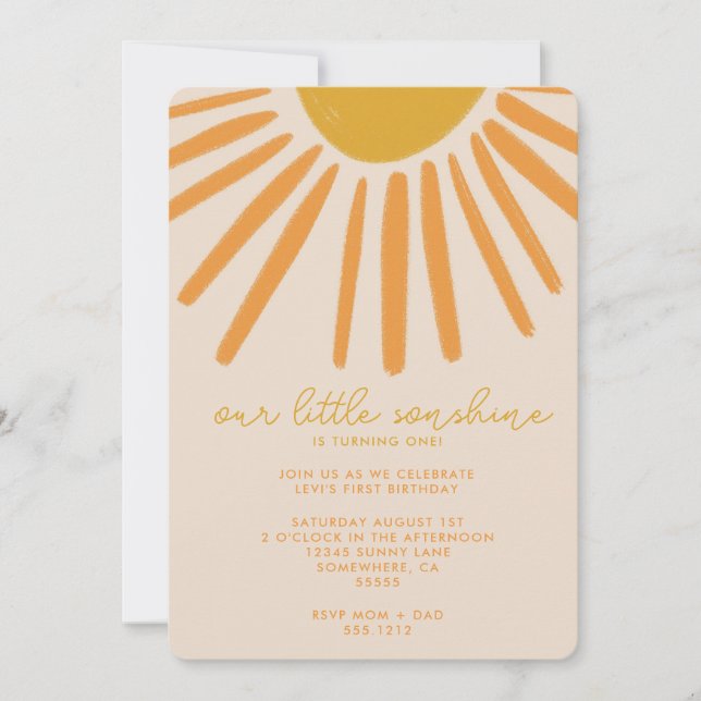 LITTLE SONSHINE PARTY INVITE (Front)