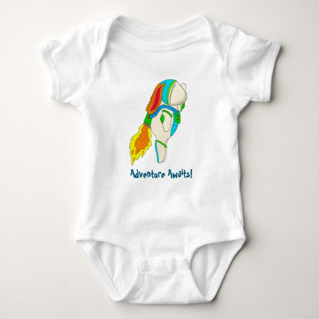 Little Space Hopper Baby Bodysuit (Front)