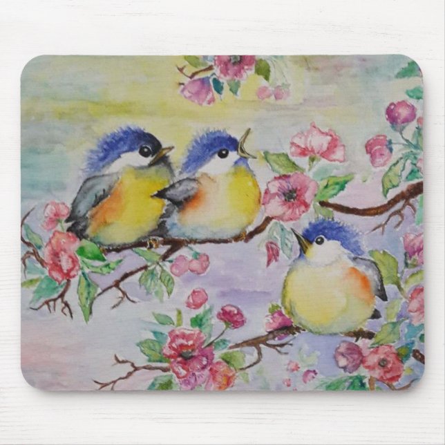 Little Sparrows Mouse Pad (Front)