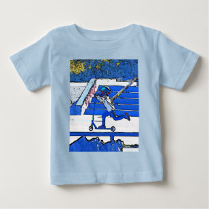 Little Speedster - Scooter Rider Baby T-Shirt