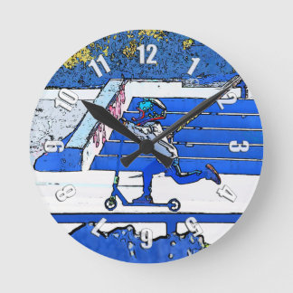 Little Speedster - Scooter Rider Round Clock