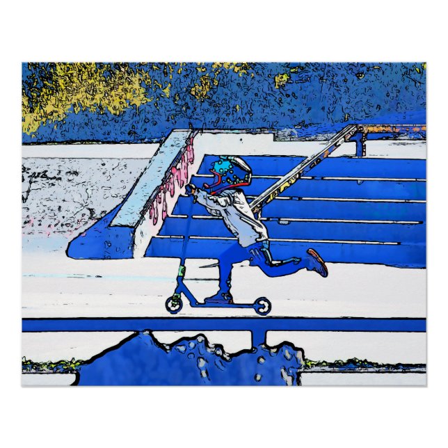 Little Speedster - Stunt Scooter Rider  Poster (Front)