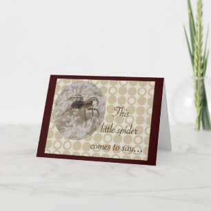 Little Spider Birthday Card