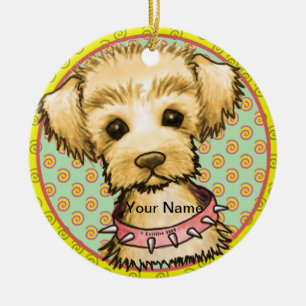 Little Spike Dog Ceramic Tree Decoration