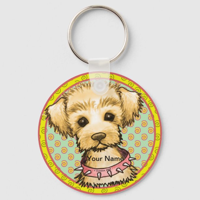 Little Spike Dog  Key Ring (Front)