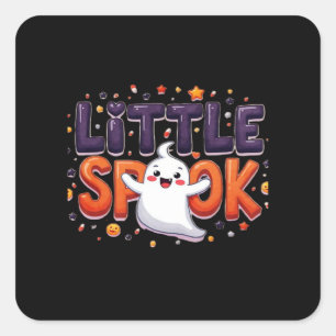 Little Spook Cute Halloween Creative Style Square Sticker