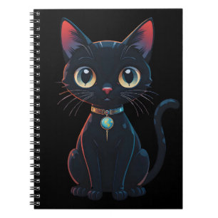 Little Spooky Black Cat Notebook