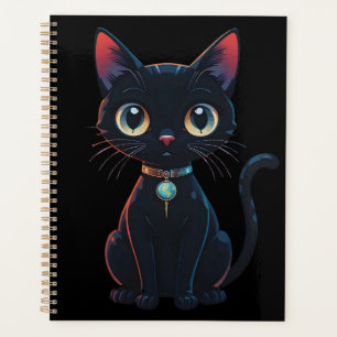 Little Spooky Black Cat Planner