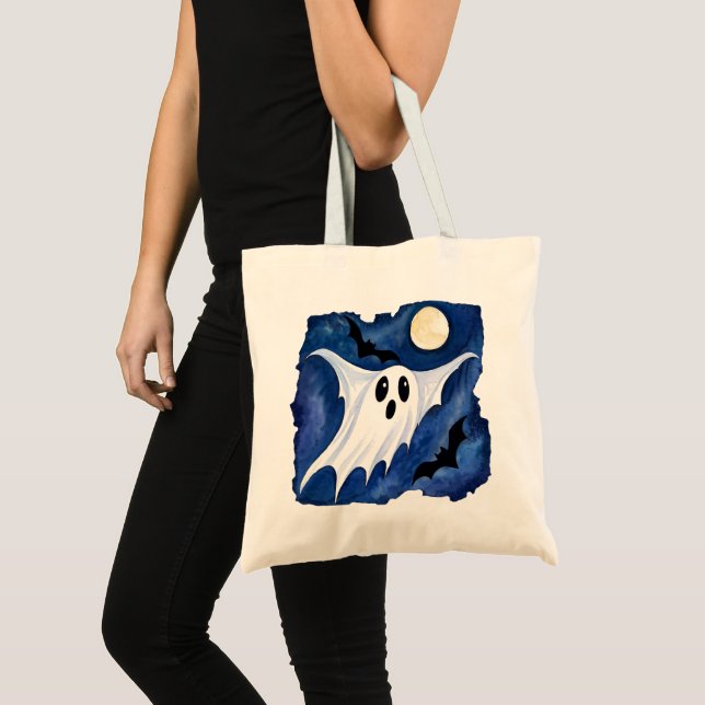 Little Spooky Ghost - Halloween 7 - Fan Fun Tote Bag (Front (Product))