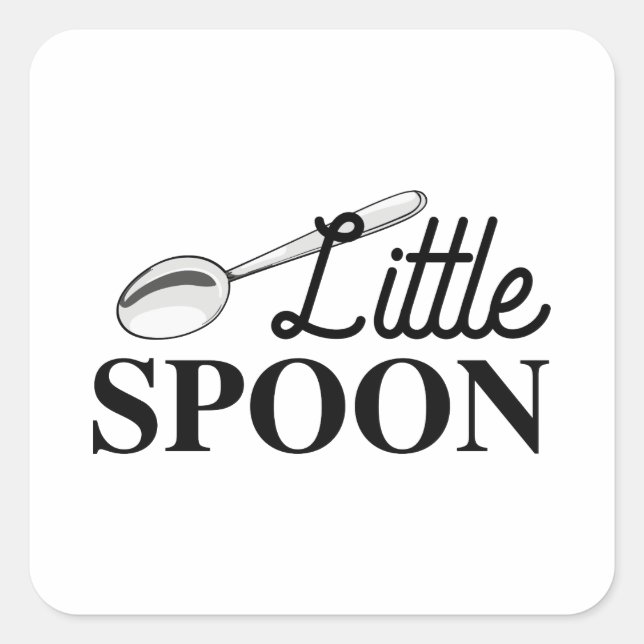 Little Spoon Square Sticker (Front)