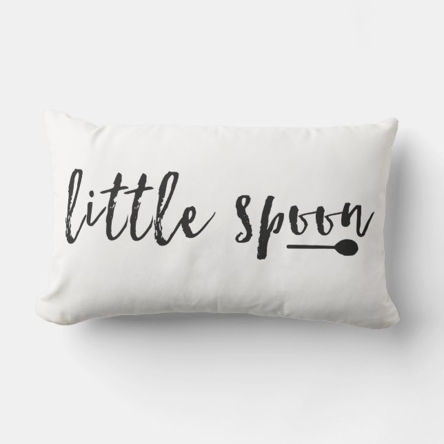Little Spoon Typography Pillow (Front)