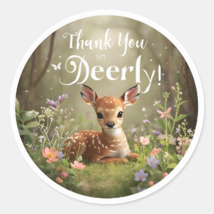 Little Spotted Deer Woodland Birthday Stickers – M