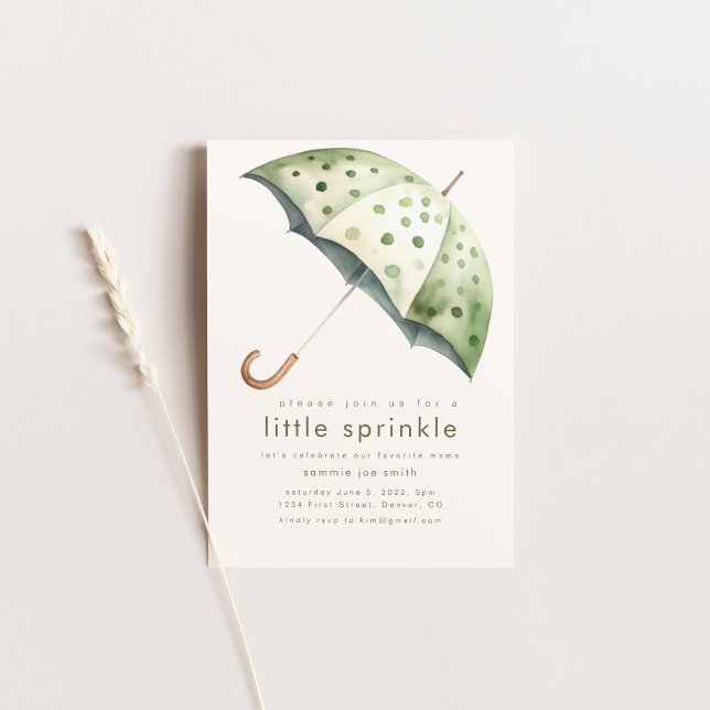 Little Sprinkle Baby Shower Invitation (Creator Uploaded)