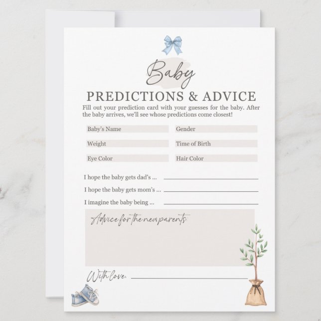 Little Sprout Baby Shower Game Holiday Card (Front)