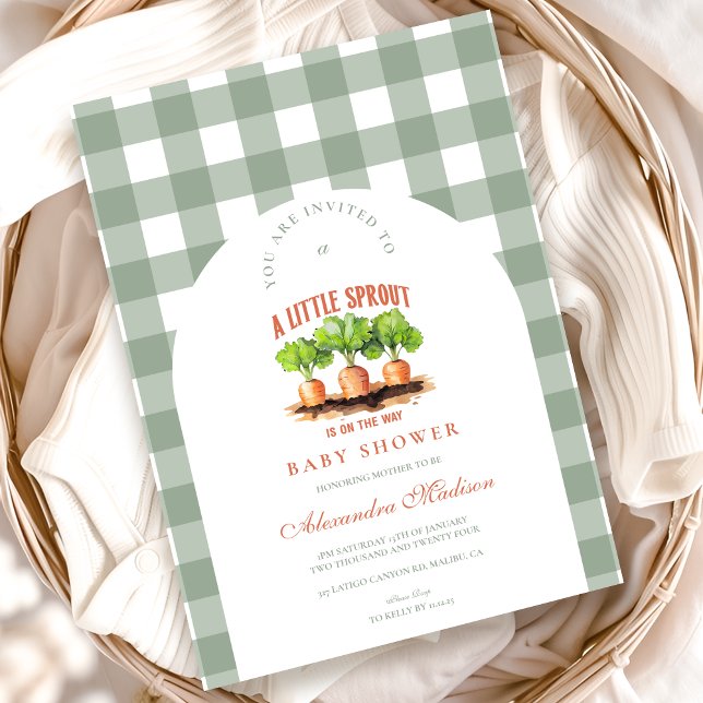 Little Sprout  Baby Shower Invitation (Creator Uploaded)