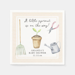 Little sprout baby shower napkin