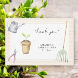 Little sprout baby shower thank you card