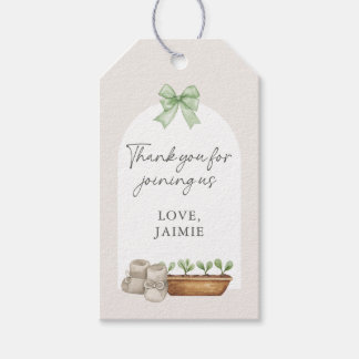 Little Sprout Baby Shower Thank You Gift Tags