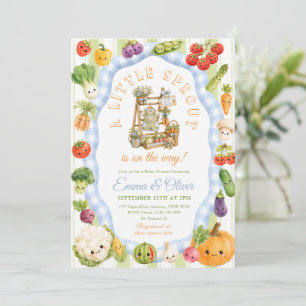 Little Sprout Boy Baby Shower Invitation