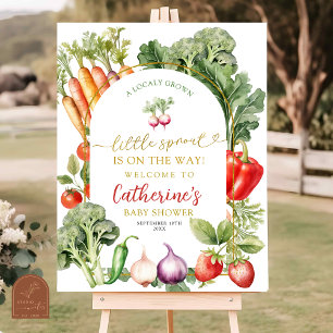 Little Sprout Farmers Market Baby Shower Poster