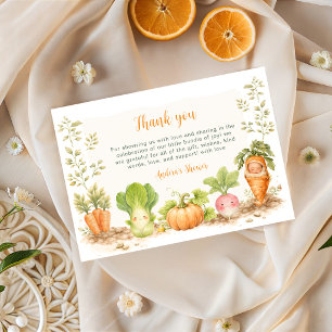 Little Sprout Garden Baby Shower Thank You Card