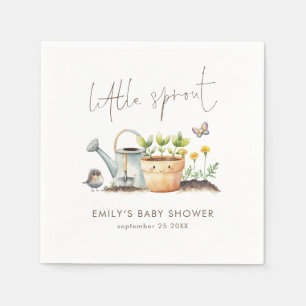 Little Sprout Gender Neutral Garden Baby Shower Napkin