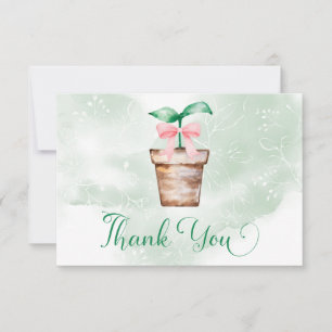 Little Sprout is on the Way Garden Thank You Card