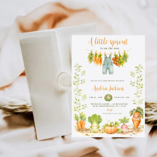Little Sprout Locally Grown Baby Shower Invitation