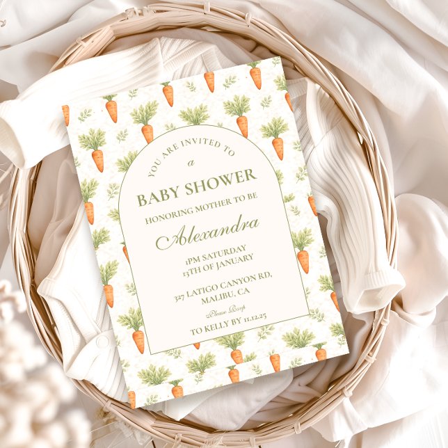 Little Sprout Rustic Garden Baby Shower Invitation (Creator Uploaded)