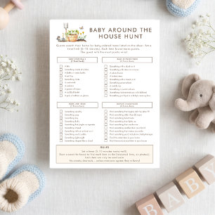 Little Sprout Scavenger Hunt Card Baby Shower