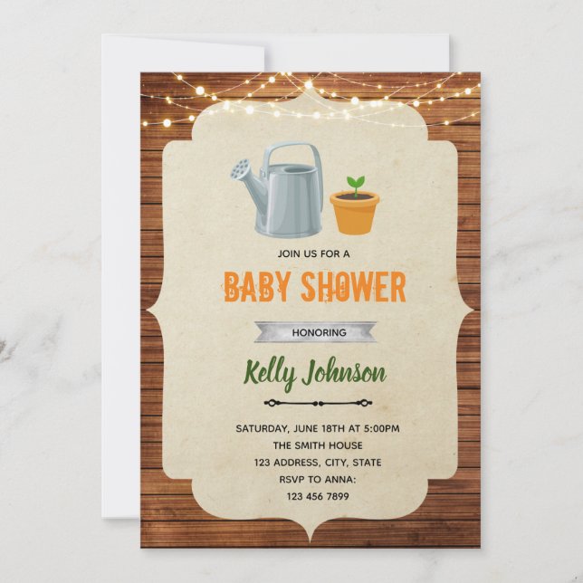 Little sprout shower invitation (Front)