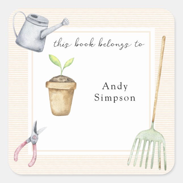 Little Sprout This book belongs to Square Sticker (Front)