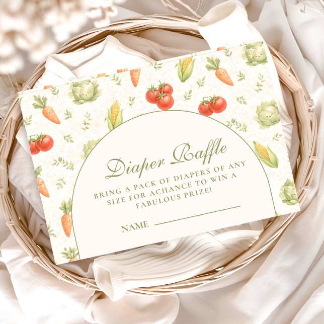 Little Sprout Whimsical Garden Diapper Raffle Enclosure Card (Creator Uploaded)
