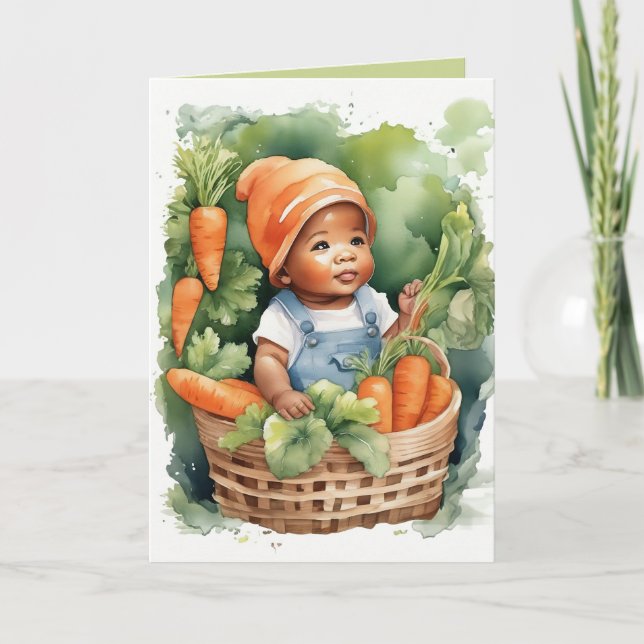 Little Sprout's First Year- Birthday Invitation (Front)