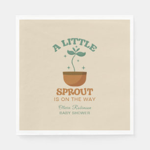 Little Sprouts Garden Party Baby Shower Napkin