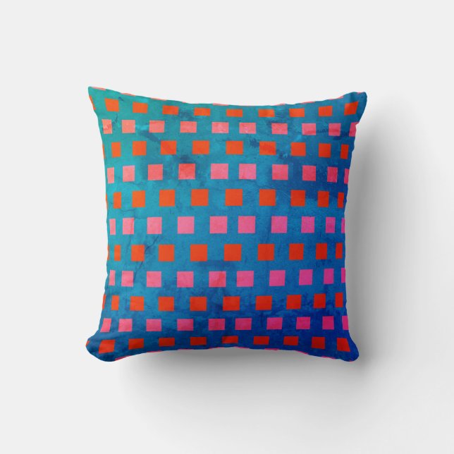 Little Squares Geometric Pattern Cushion (Front)
