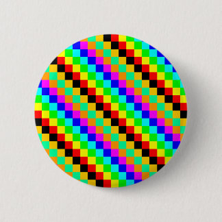 Little squares of colours 6 cm round badge