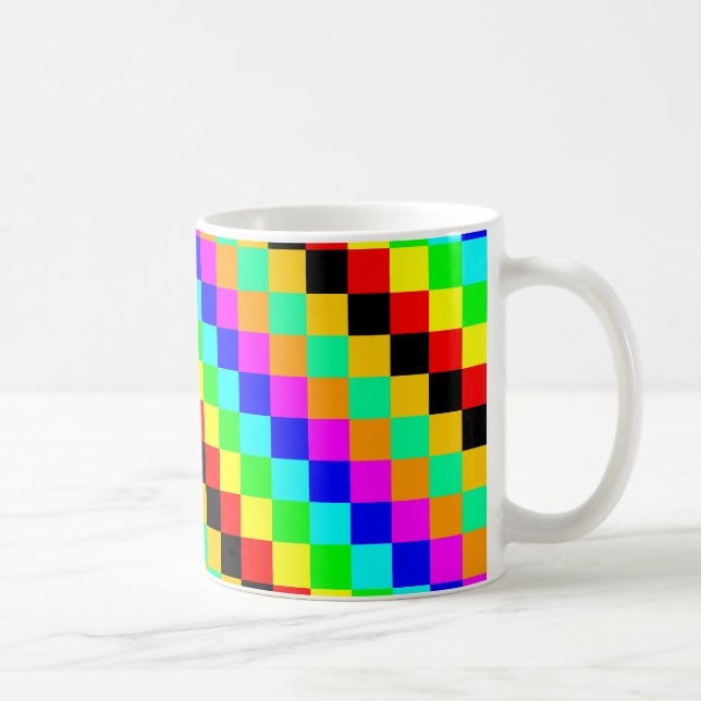 Little squares of colours coffee mug (Right)