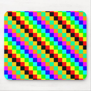 Little squares of colours mouse mat