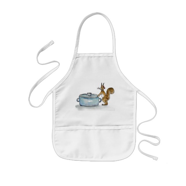 little squirrel kids apron (Front)