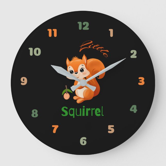 Little squirrel  large clock (Front)