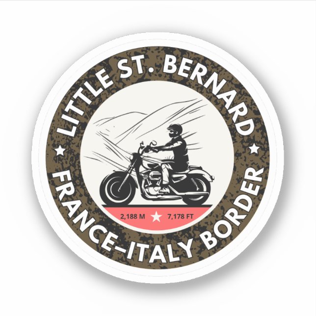 Little St Bernard Pass french italy Alpine motorcy (Front)